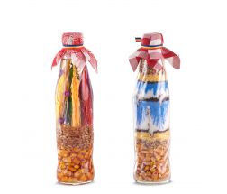 Sticlă decorativă cu spice sau condimente